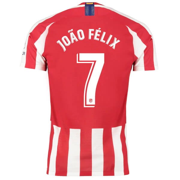 Tailandia Camiseta Atletico Madrid NO.7 João Félix Primera equipación 2019-2020 Rojo